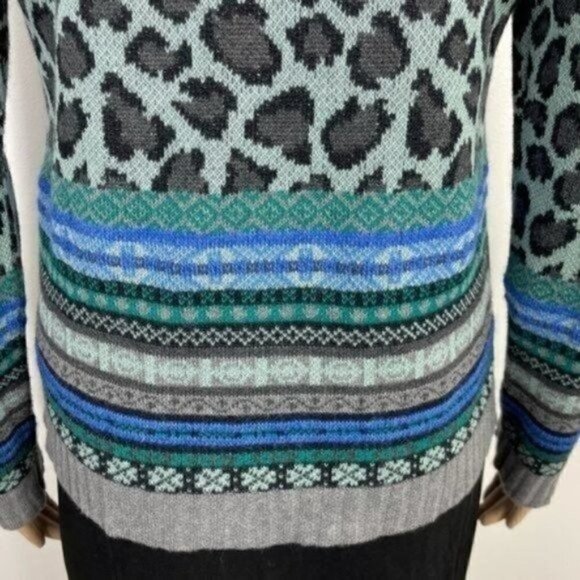 Skovhuus cotton wool alpaca button down cardigan size Small Colorful - Picture 9 of 13